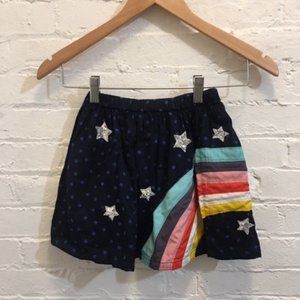 Skirt with rainbow and sequin stars